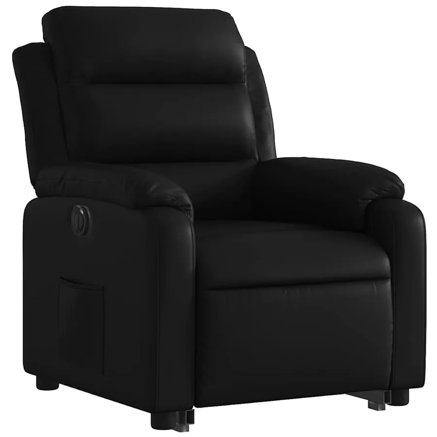 Fauteuil inclinable électrique noir similicuir - 3