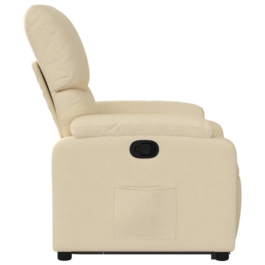 Fauteuil inclinable Crème Tissu - 10