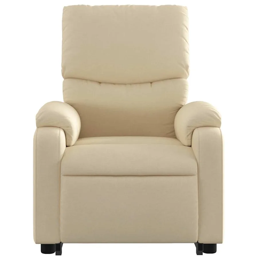 Fauteuil inclinable Crème Tissu - 9