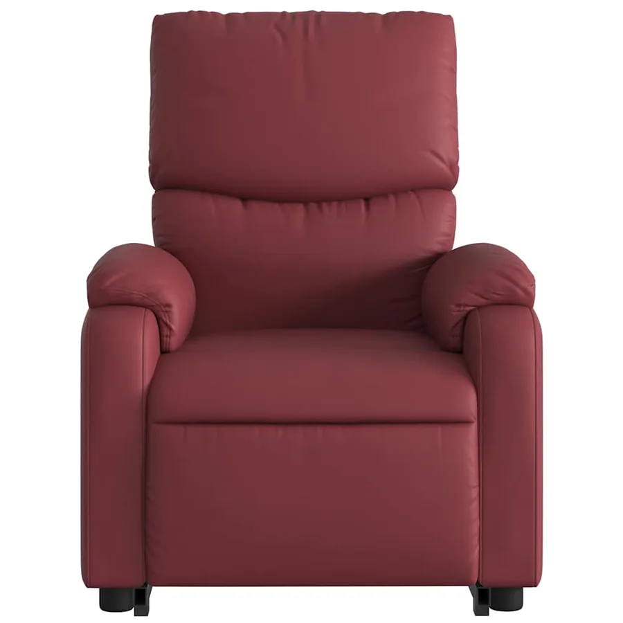 Fauteuil inclinable Rouge bordeaux Similicuir - 9