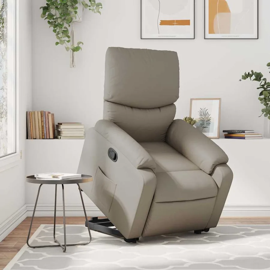 Fauteuil inclinable Cappuccino Similicuir - 16