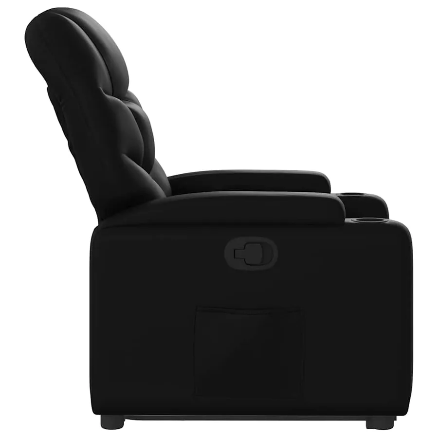 Fauteuil inclinable Noir Similicuir - 10