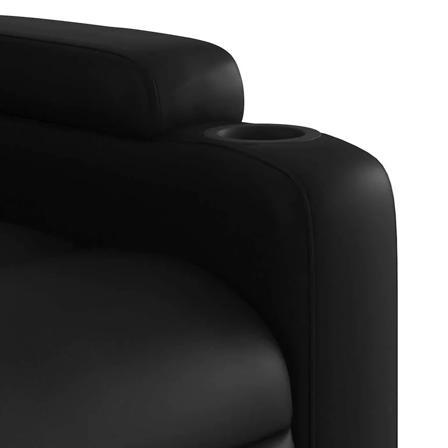 Fauteuil inclinable Noir Similicuir - 11