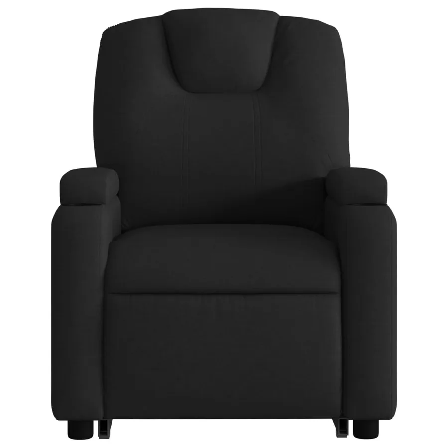 Fauteuil inclinable électrique noir tissu - 9
