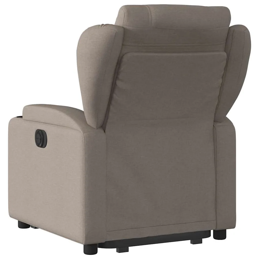 Fauteuil inclinable taupe tissu - 5
