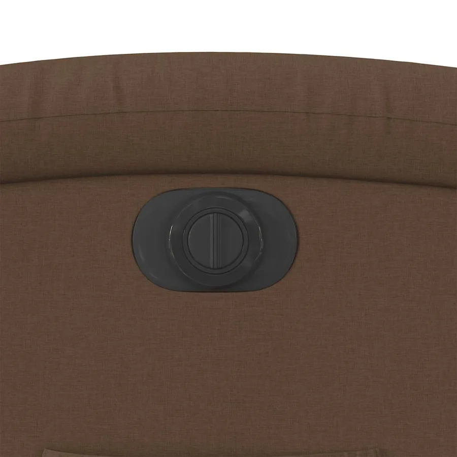 Fauteuil inclinable électrique marron tissu - 13