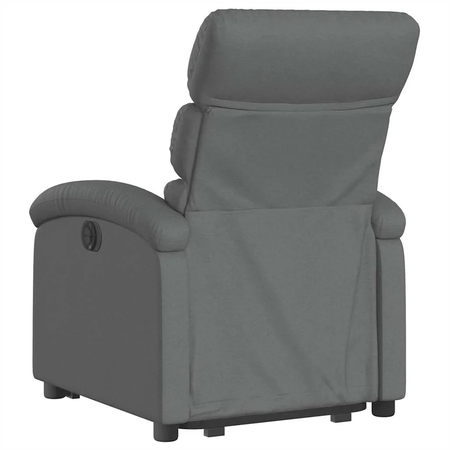 Fauteuil inclinable Gris foncé Tissu - 5