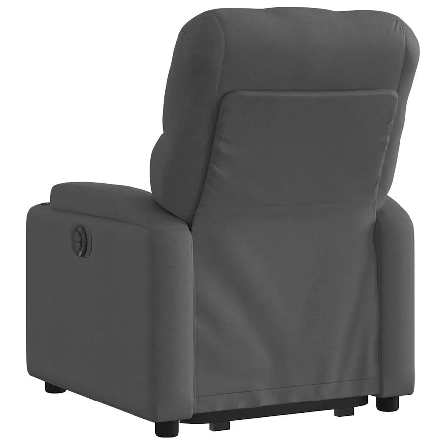 Fauteuil inclinable électrique gris foncé tissu - 5