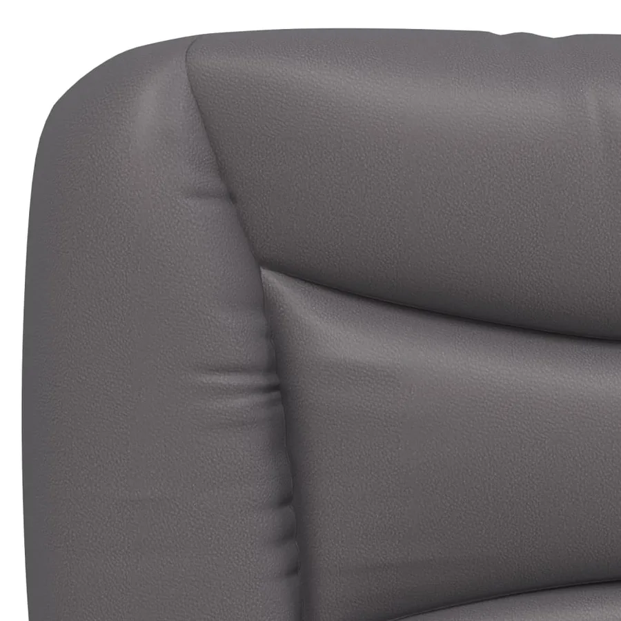 Coussin de tête de lit Hvar gris 140 cm similicuir - 8