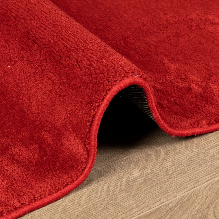 Tapis OVIEDO à poils courts rouge 200x280 cm - 6