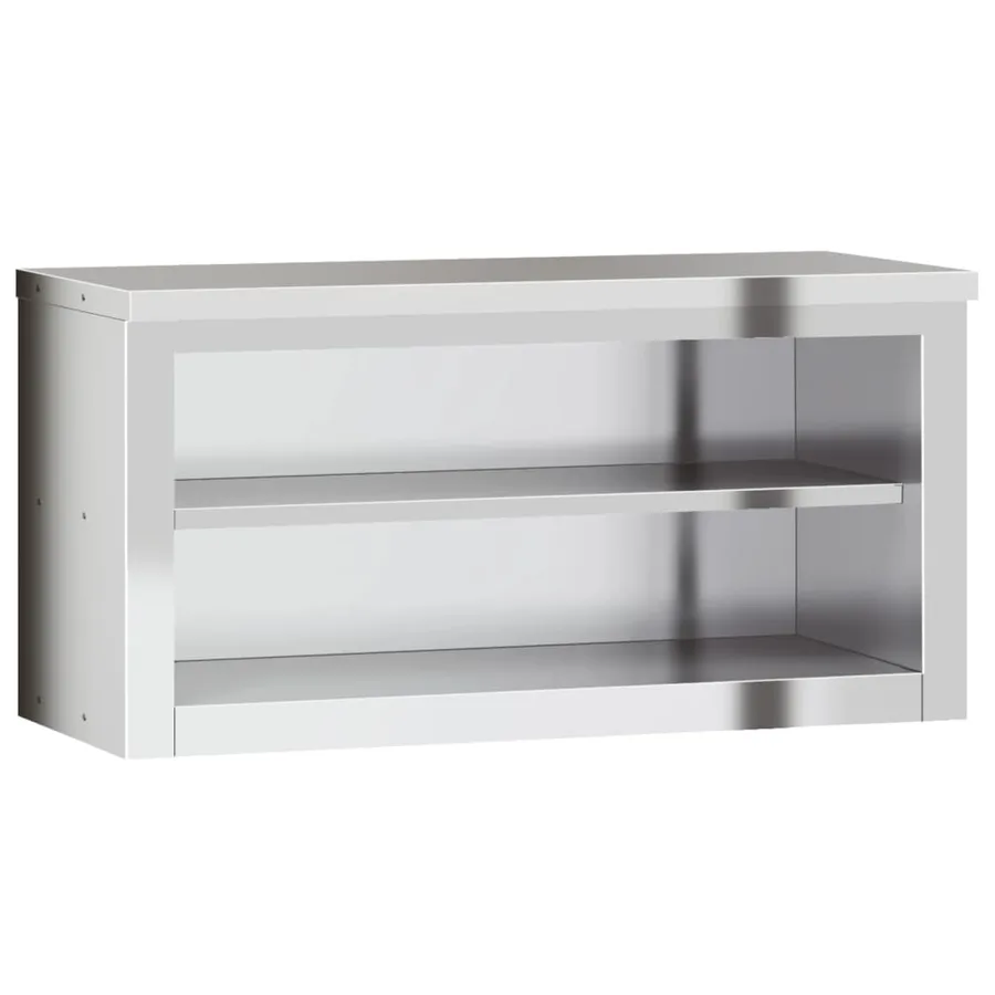 Armoire murale de cuisine avec étagère acier inoxydable - 2