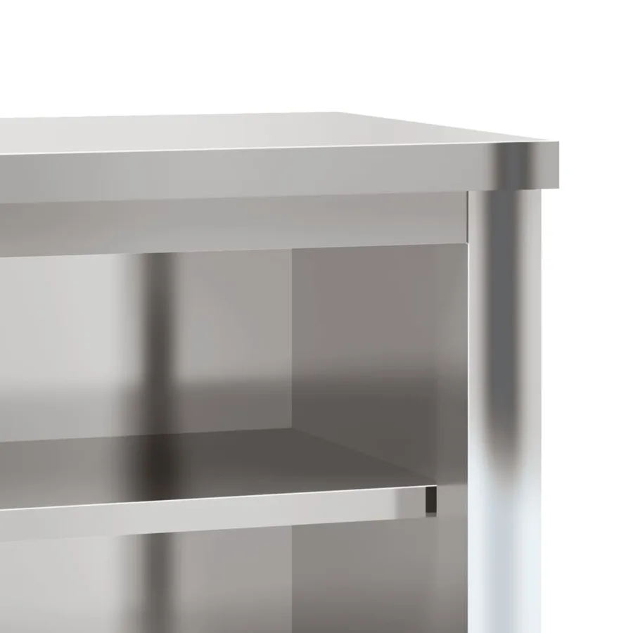 Armoire murale de cuisine avec étagère acier inoxydable - 8