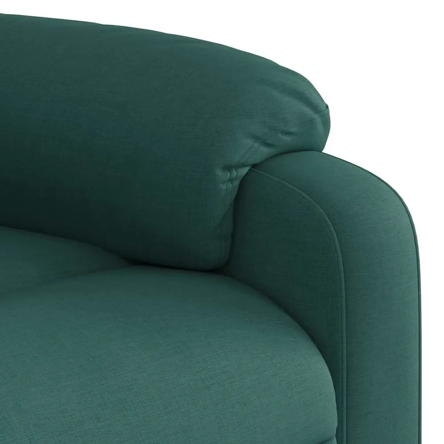 Fauteuil inclinable électrique Vert foncé Tissu - 11