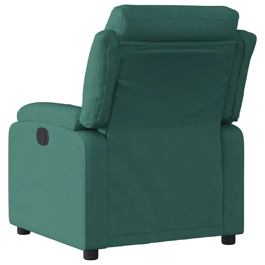 Fauteuil inclinable électrique Vert foncé Tissu - 5