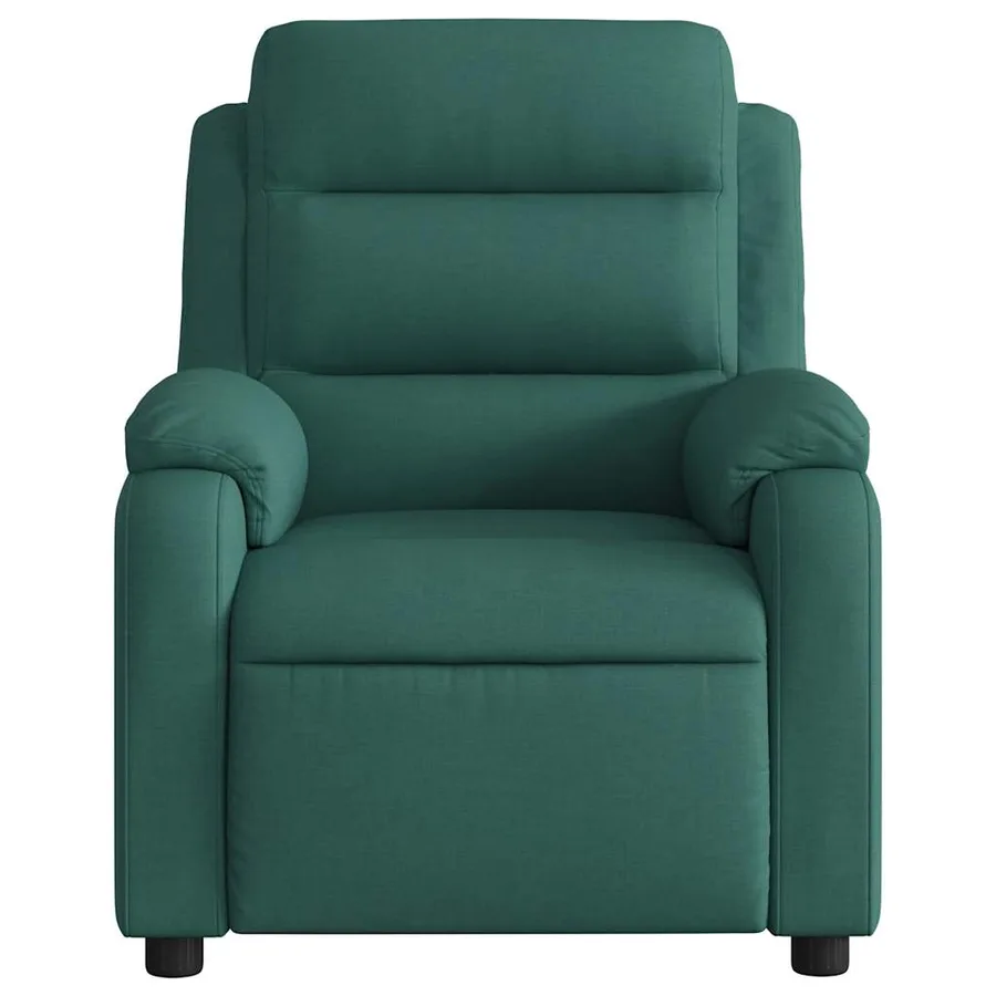Fauteuil inclinable électrique Vert foncé Tissu - 9