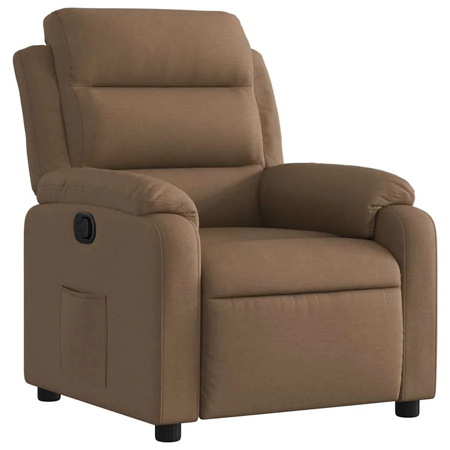 Fauteuil inclinable Marron Tissu - 2