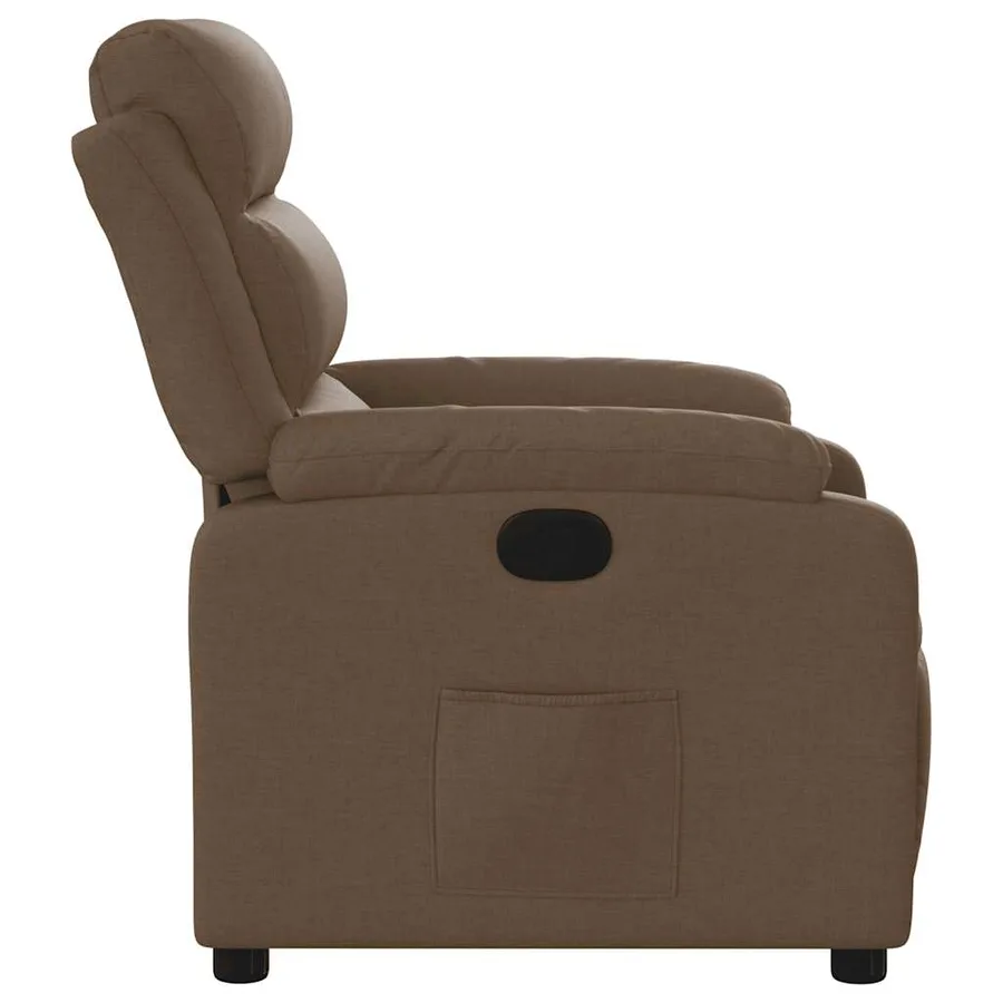 Fauteuil inclinable Marron Tissu - 7