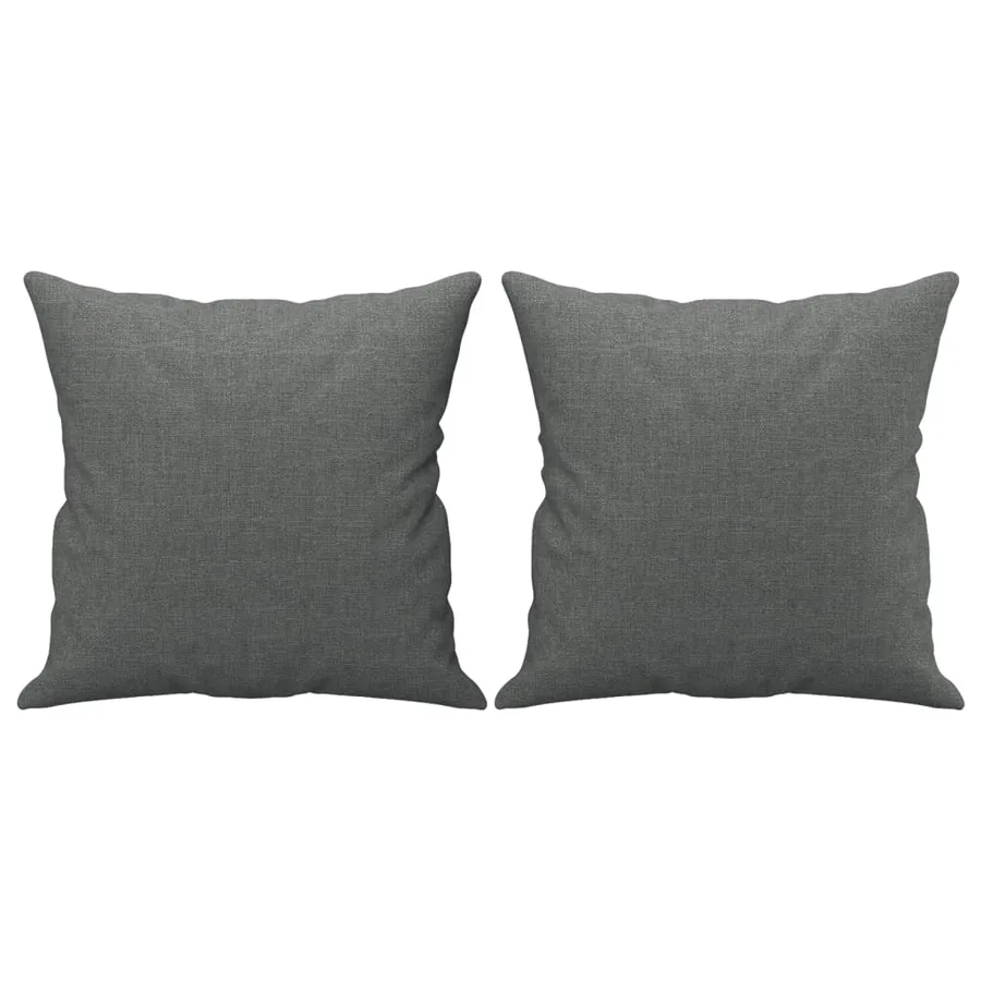 Ensemble de canapés 3 pcs coussins gris foncé tissu - 7