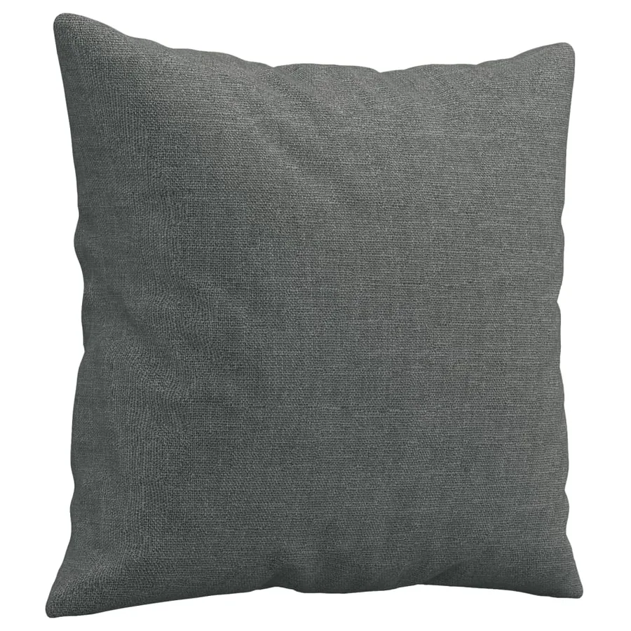 Ensemble de canapés 2 pcs coussins gris foncé tissu - 7
