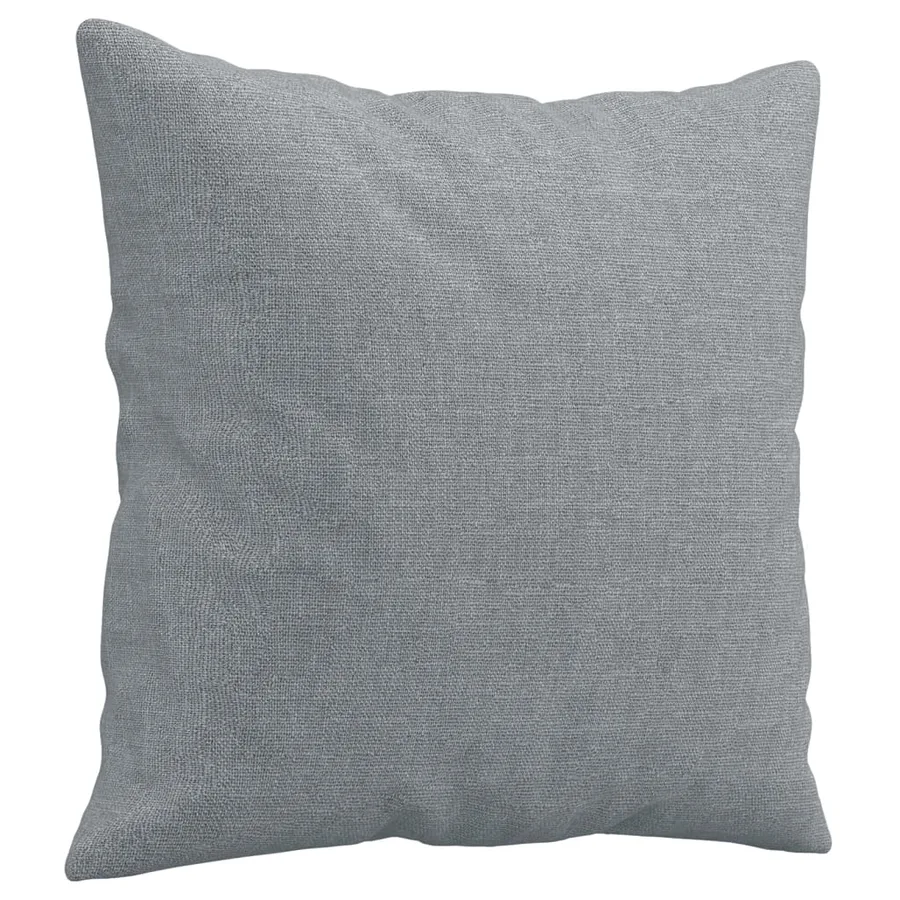 Ensemble de canapés 2 pcs coussins gris clair tissu - 5