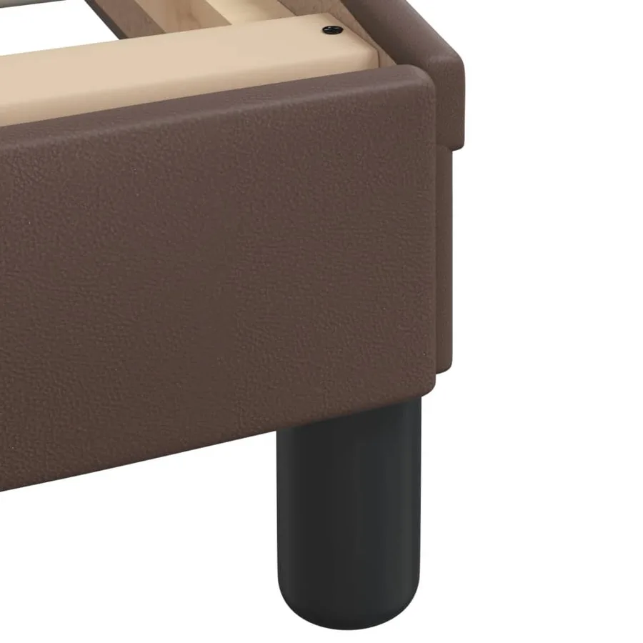 Lit avec matelas Hvar marron 90x200 cm similicuir - 7