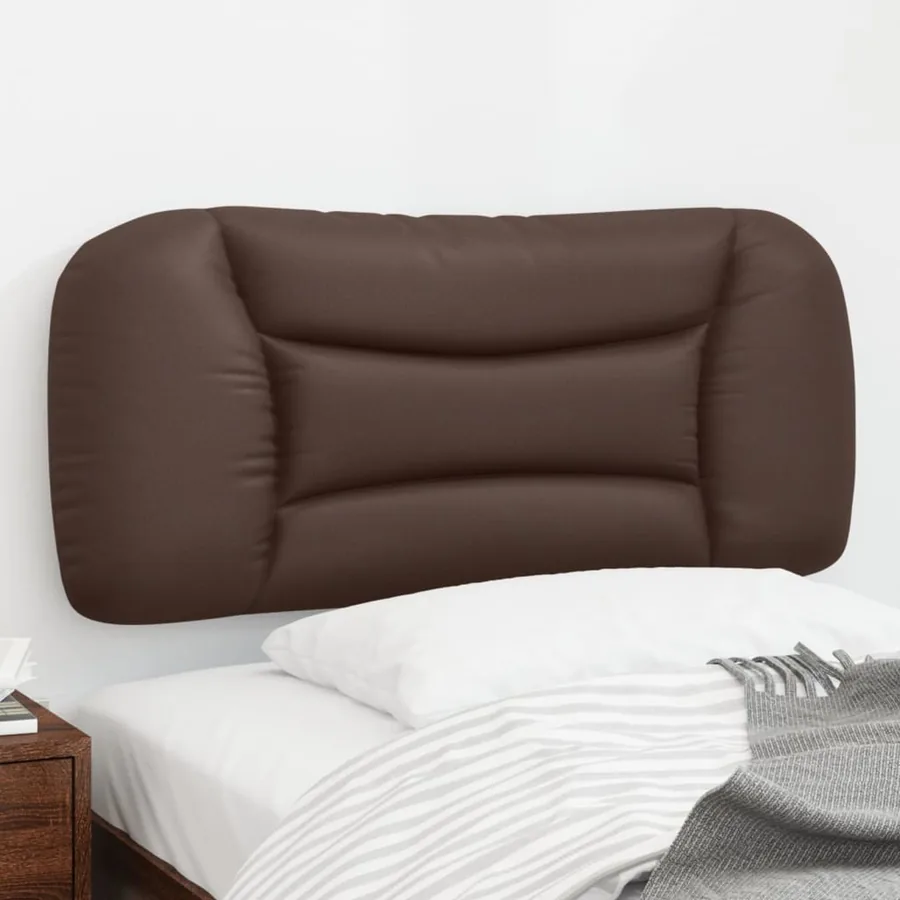 Coussin de tête de lit Hvar marron 90 cm similicuir
