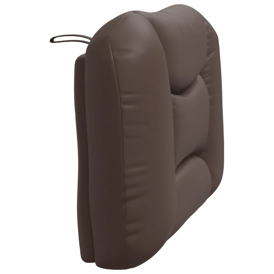 Coussin de tête de lit Hvar marron 90 cm similicuir - 6