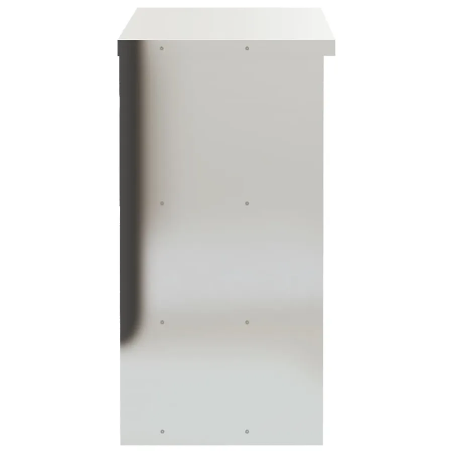 Armoire murale de cuisine avec étagères acier inoxydable - 6