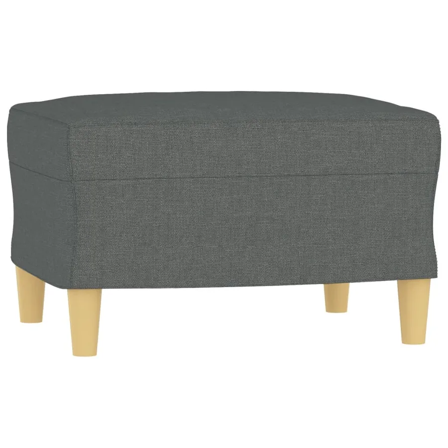 Ensemble de canapés 3 pcs coussins gris foncé tissu - 5