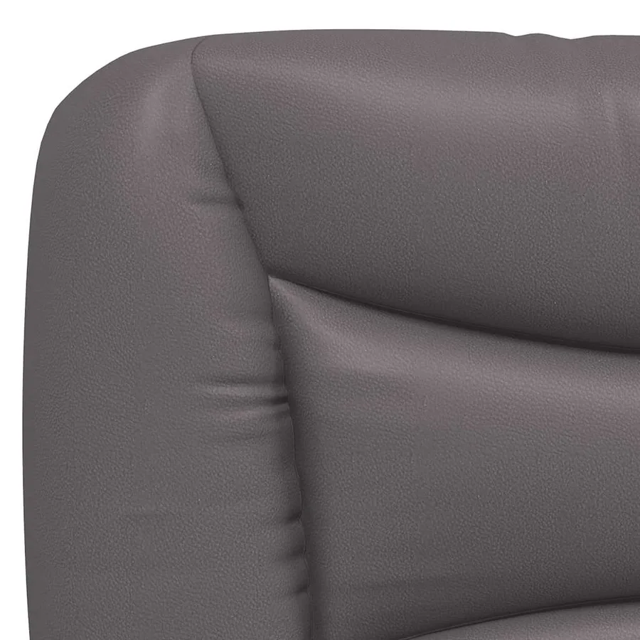 Cadre de lit sans matelas Hvar gris 90x200 cm similicuir - 9
