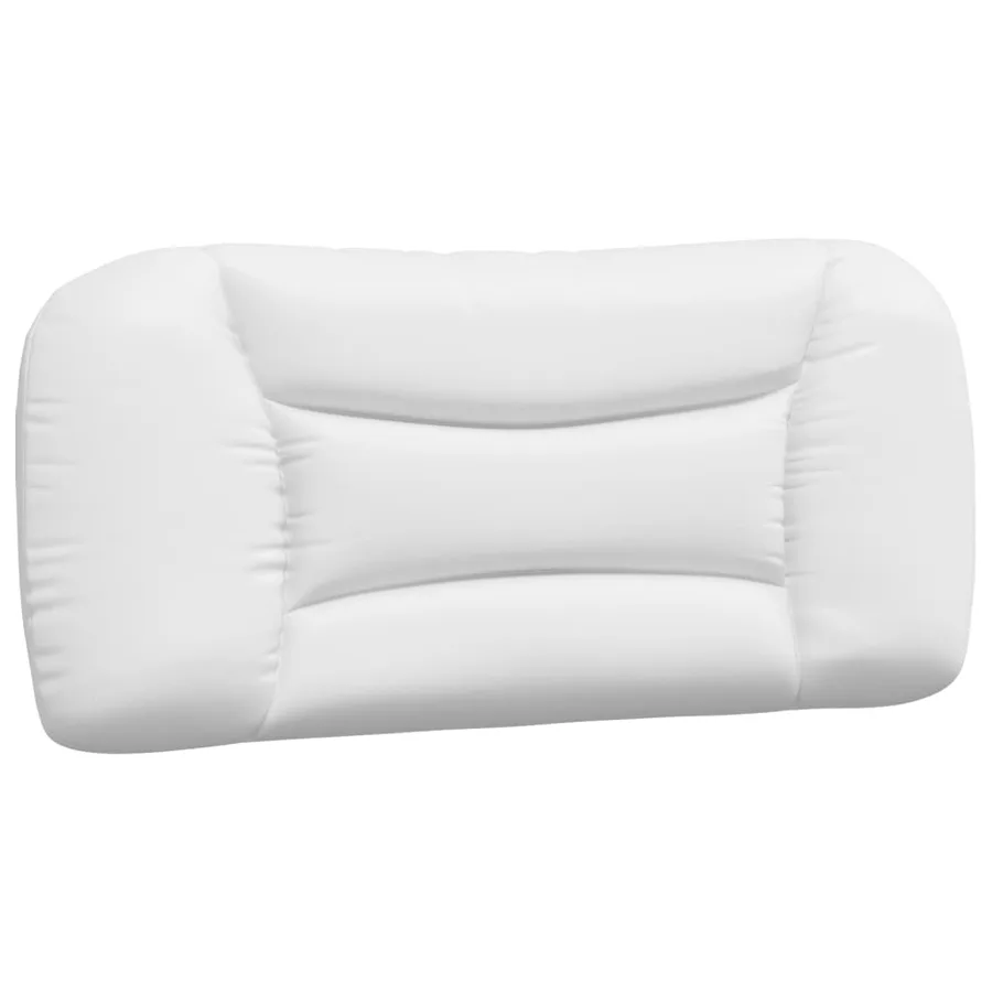 Coussin de tête de lit Hvar blanc 80 cm similicuir - 2