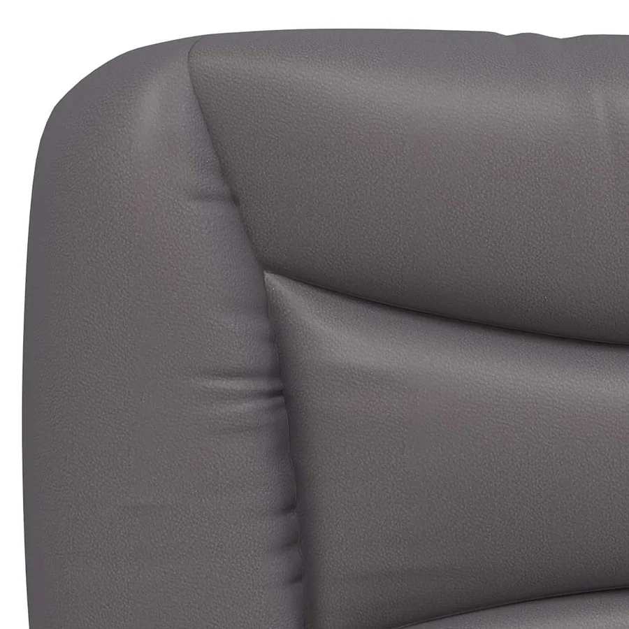 Cadre de lit sans matelas Hvar gris 80x200 cm similicuir - 9