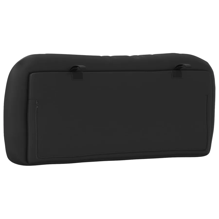 Coussin de tête de lit Hvar noir 90 cm similicuir - 7