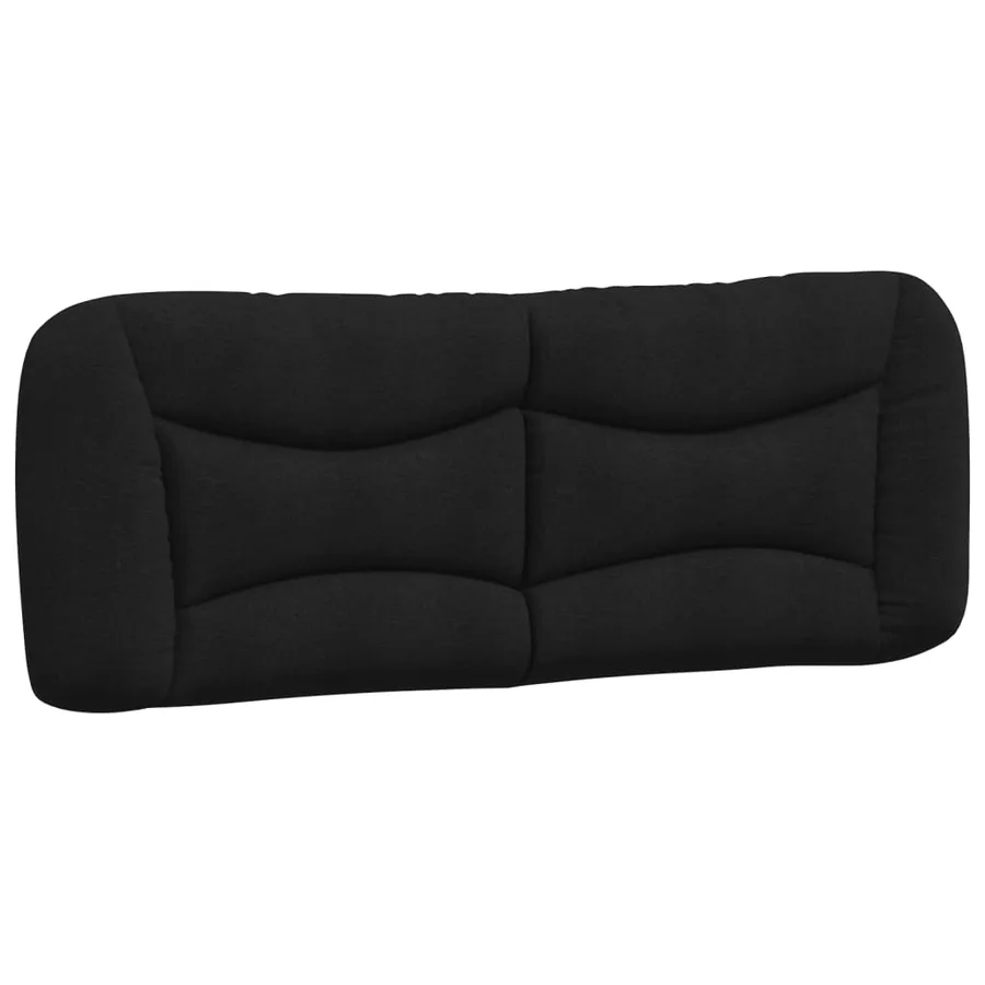 Coussin de tête de lit Hvar noir 140 cm tissu - 2
