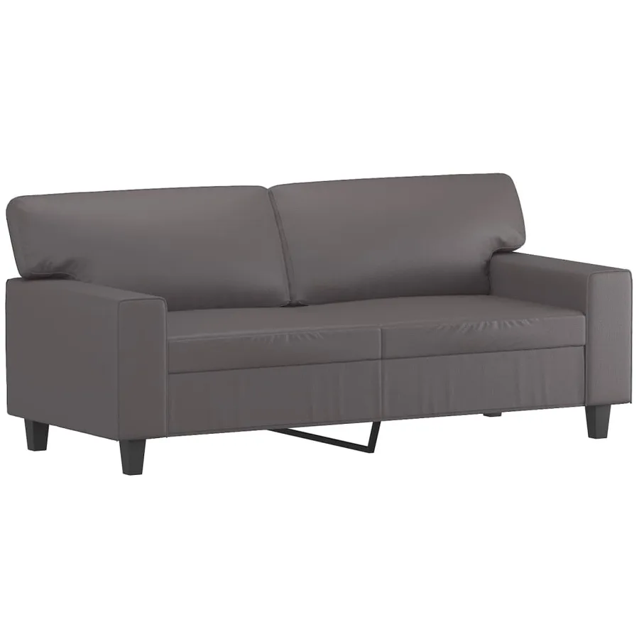 Ensemble de canapés 2 pcs gris similicuir - 4
