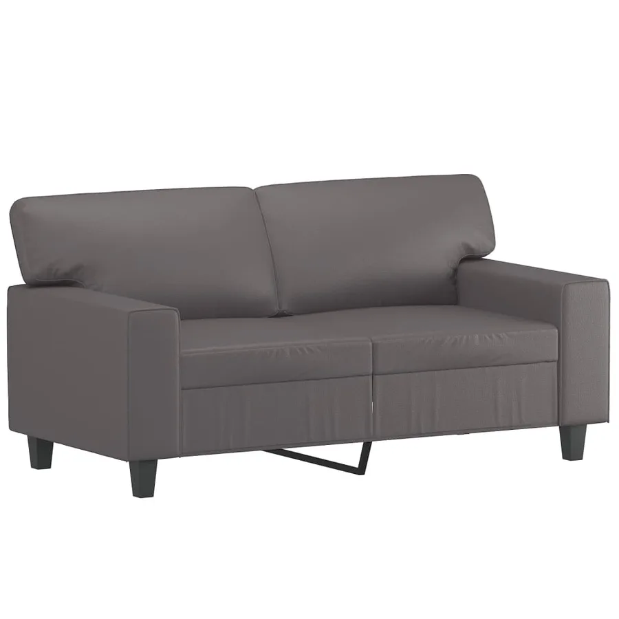 Ensemble de canapés 3 pcs gris similicuir - 3
