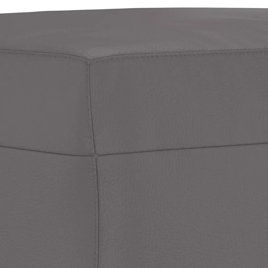 Ensemble de canapés 3 pcs gris similicuir - 7