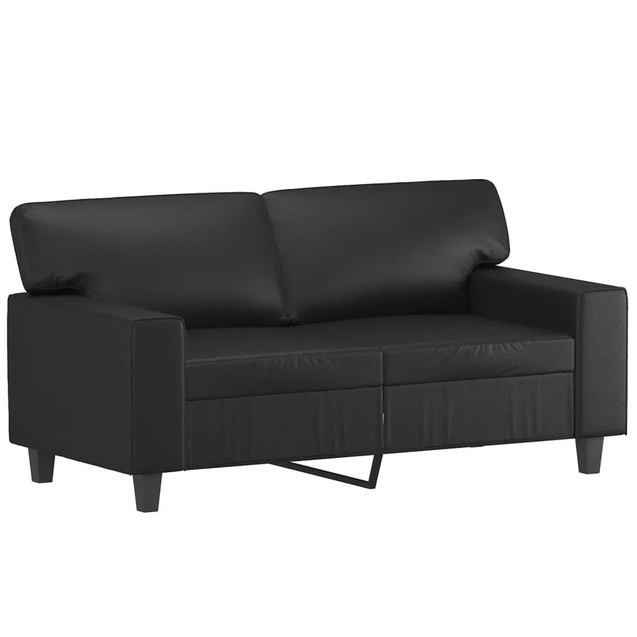Ensemble de canapés 2 pcs noir similicuir - 3