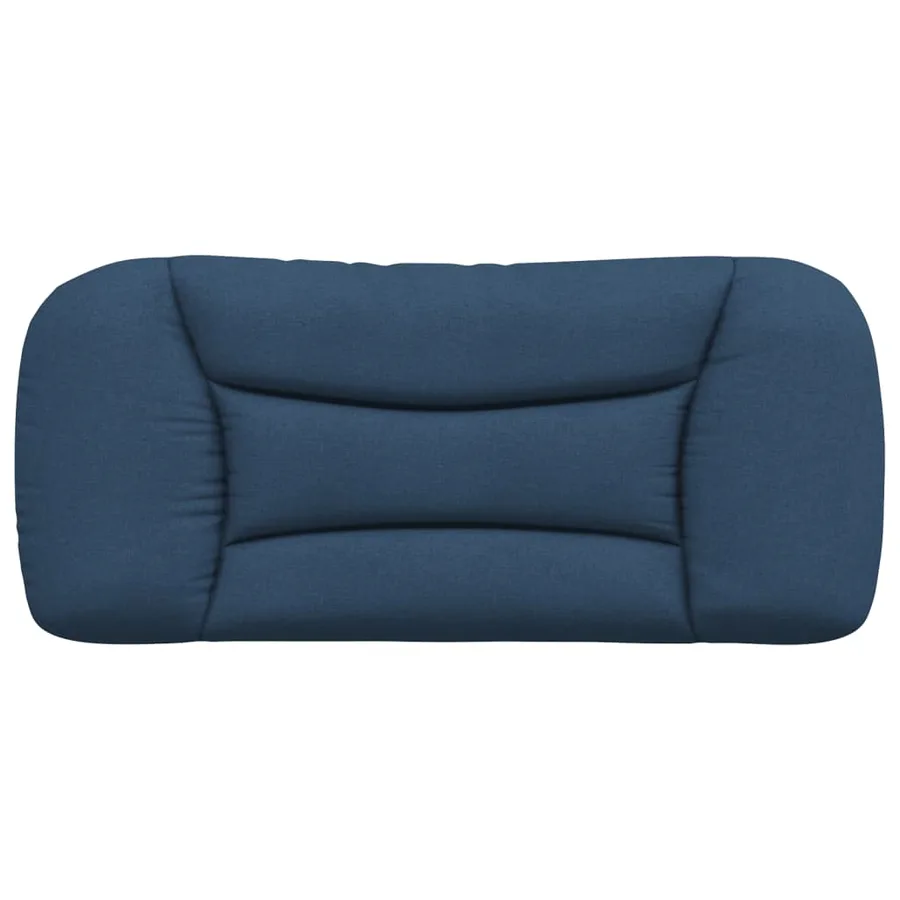 Coussin de tête de lit Hvar bleu 80 cm tissu - 5