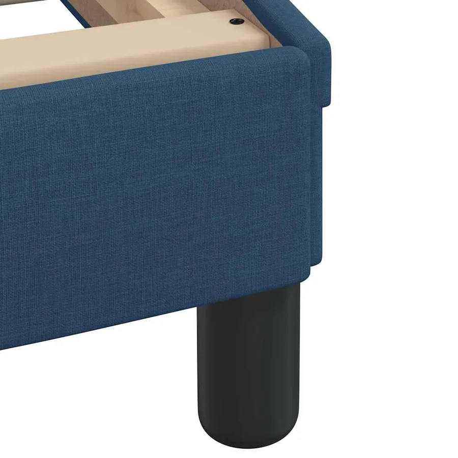 Cadre de lit sans matelas Hvar bleu 80x200 cm tissu - 9