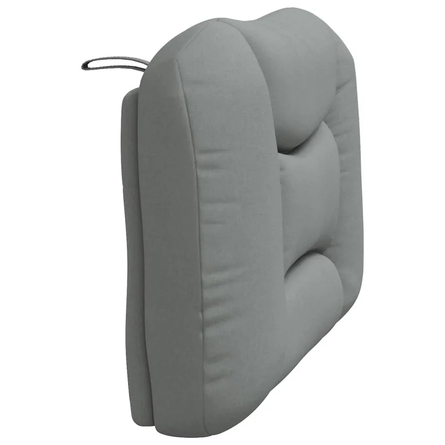 Coussin de tête de lit Hvar gris clair 80 cm tissu - 6