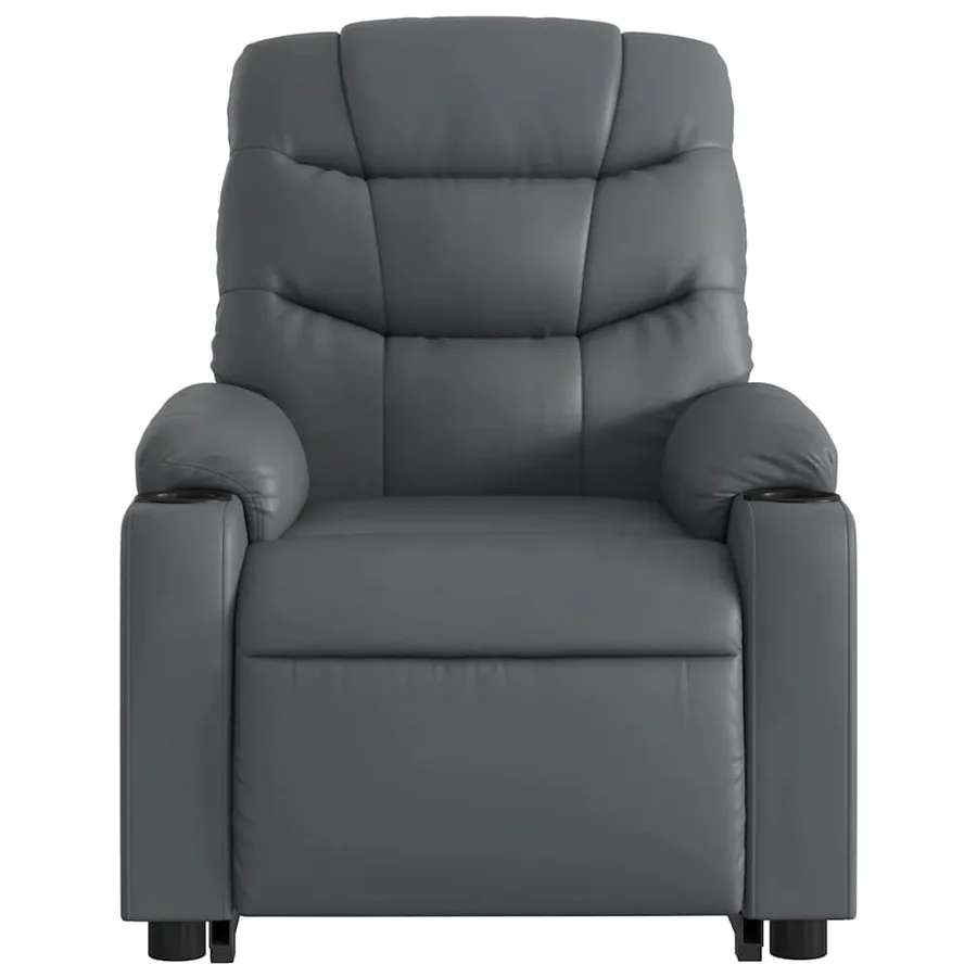 Fauteuil inclinable de massage Gris Similicuir - 9