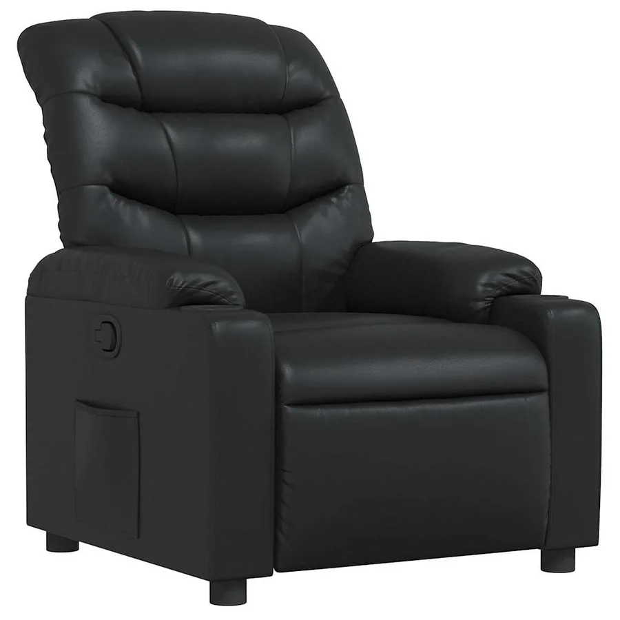 Fauteuil inclinable Noir Similicuir - 2