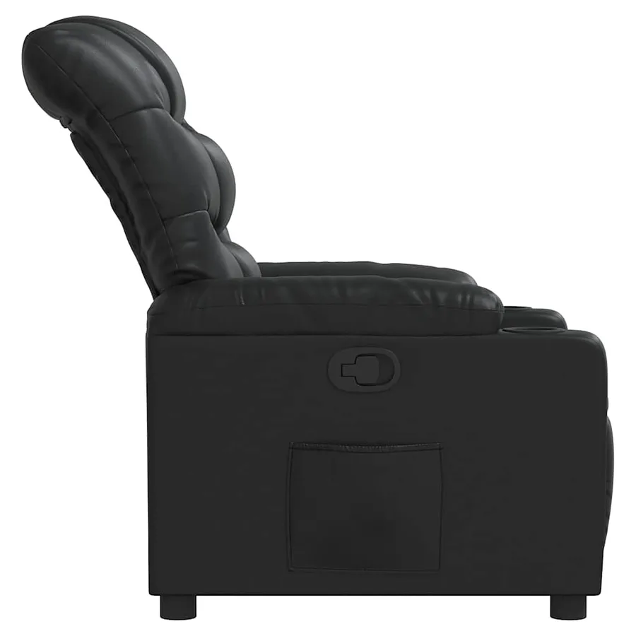 Fauteuil inclinable Noir Similicuir - 7