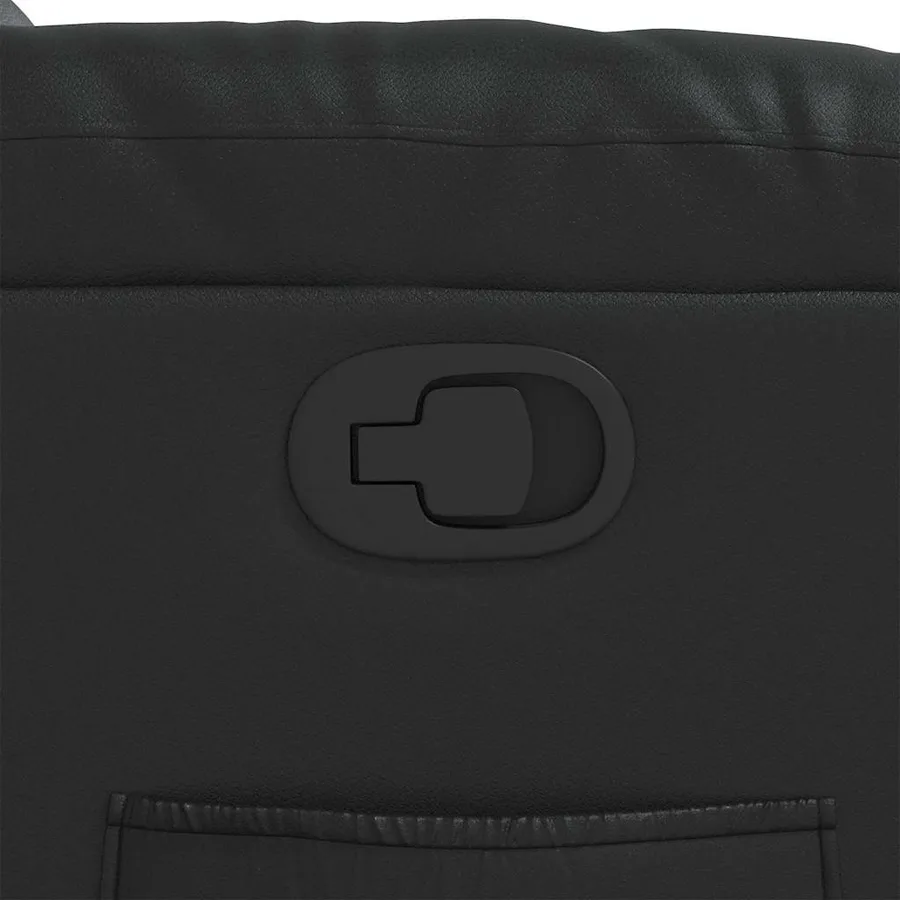 Fauteuil inclinable Noir Similicuir - 9