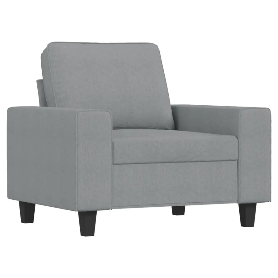 Ensemble de canapés 3 pcs gris clair tissu - 3