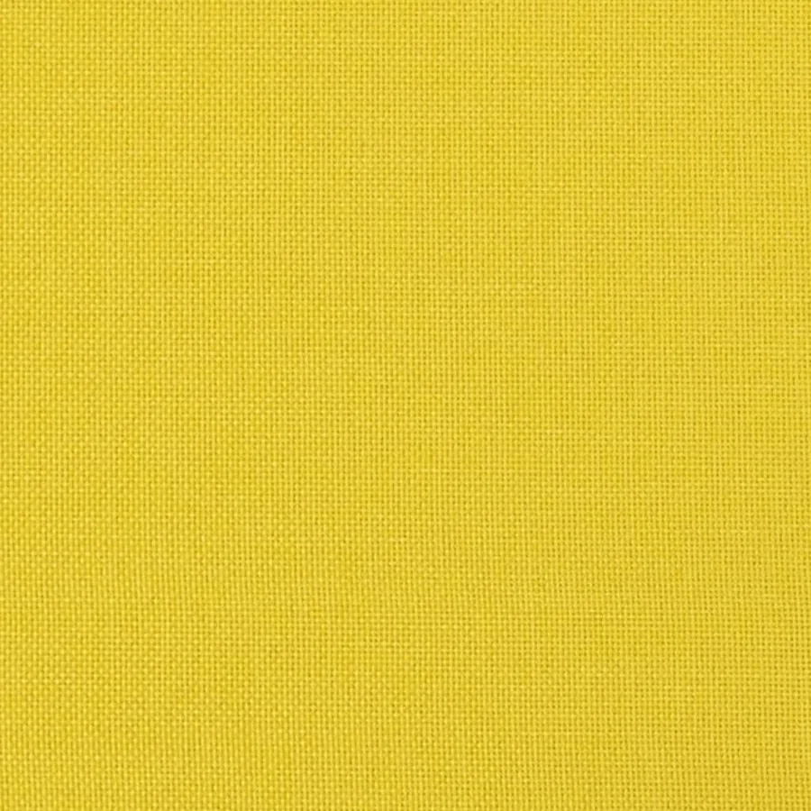 Canapé à 3 places avec repose-pieds Jaune clair 180 cm Tissu - 8