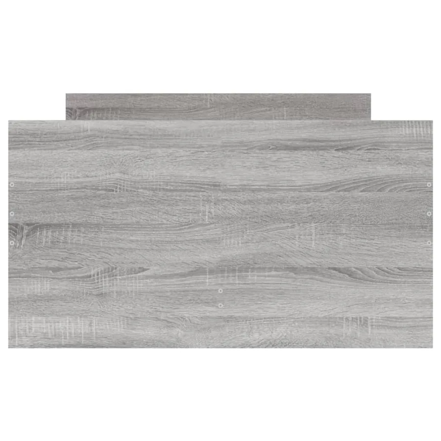 Cadre de lit avec tiroirs sans matelas sonoma gris 100x200 cm - 7