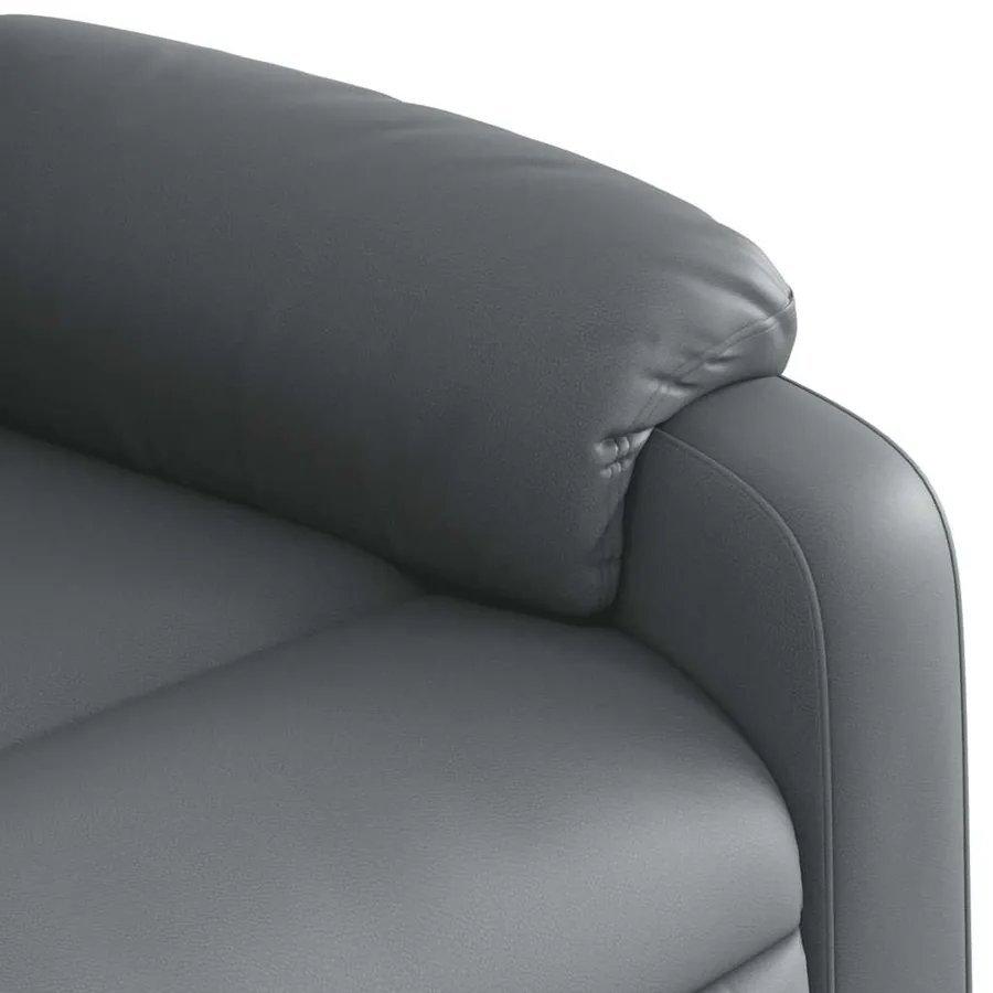 Fauteuil inclinable de massage Gris Similicuir - 11