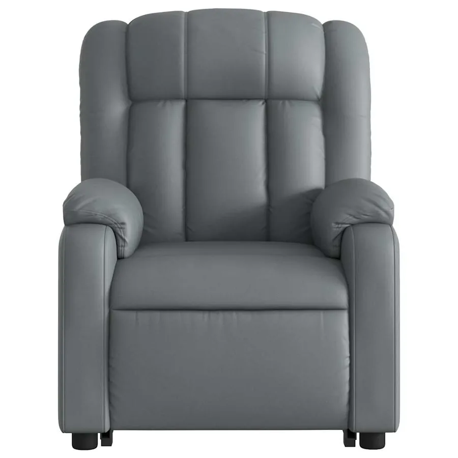 Fauteuil inclinable de massage Gris Similicuir - 9